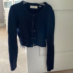 Anthropologie Charlie and Robin Navy Blue cardigan